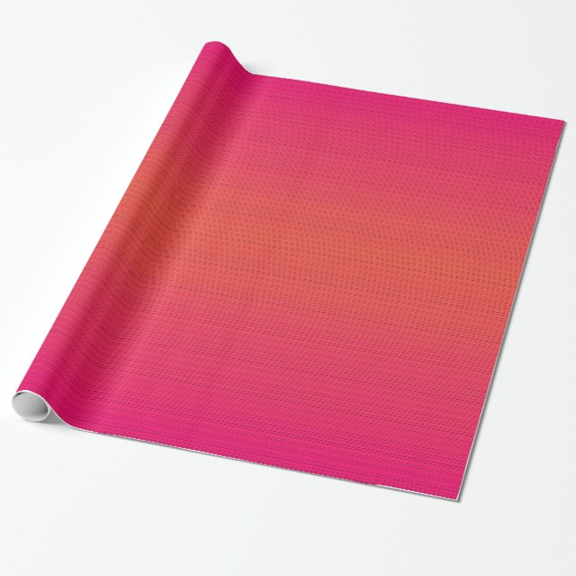 Orange för magenta - radbrytning Papper Presentpapper (Utrullad)