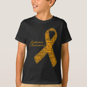 Orange för medvetandegörande Ribbon Fight Hope Cur T Shirt