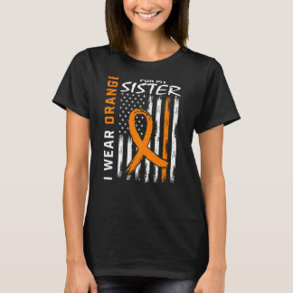 Orange för min medvetenhet om skleros Många T Shirt