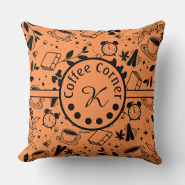 orange för modern kaffekobordmask i älskare under kudde