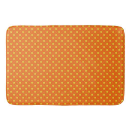 orange för 'Modets accent'/Yel/Polka dots LG Badrumsmatta