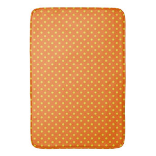 orange för 'Modets accent'/Yel/Polka dots LG Badrumsmatta