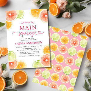 Orange för Möhippa av Cute Main Squeeze Citrus Inbjudningar