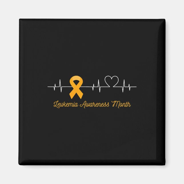 Orange för ökad medvetenhet om blodcancer magnet (Framsidan)