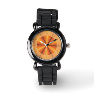 Orange för optisk Illusion Armbandsur