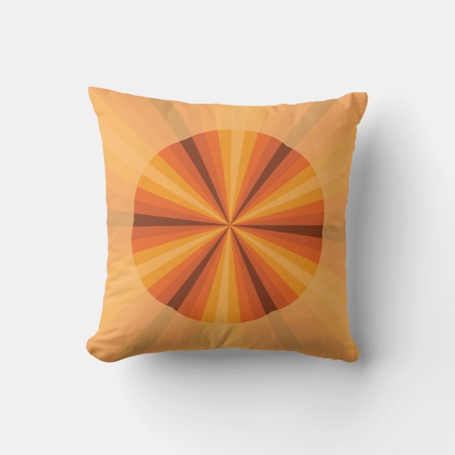 Orange för optisk Illusion Kudde (Framsida)