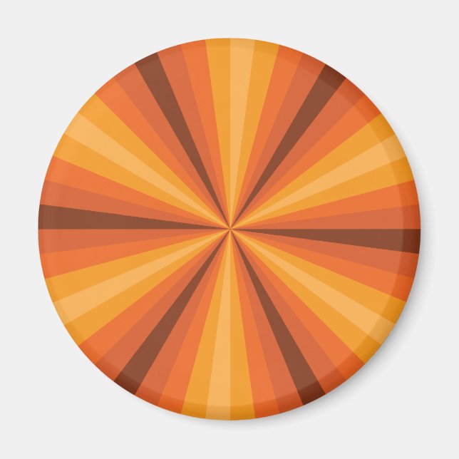 Orange för optisk Illusion-magnet Magnet (Framsidan)