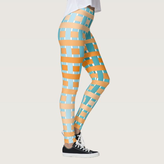Orange för övertoningstippning leggings (Höger)