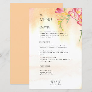 Orange för Rosa av Tropical Freesia Menu