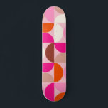 Orange för Rosa i Mönster i den moderna Abstrakten Mini Skateboard Bräda 18,5 Cm<br><div class="desc">Retro i mitten av århundradet moderna mönster - abstraktens geometriska former - minimalistiskt mönster i rosa,  orange,  brun och vit.</div>
