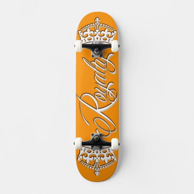 Orange för royaltySkateboarddäck Skateboard Bräda 20 Cm (Framsida)