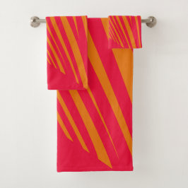 Orange för sebrageometrisk fucsia