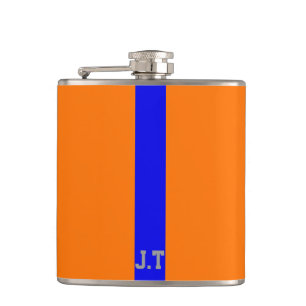 Orange för sportdesign och Blue Monogram Fickplunta
