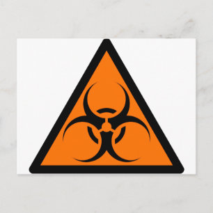 Orange för symboler eller symbolvarningar för bio vykort