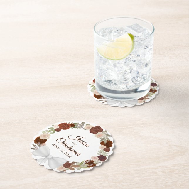 Orange för utandningsutandning på hösten och Peach Underlägg Papper (Insitu)