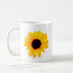 Orange för vacker solrossolrosprodukt, Gult Kaffemugg