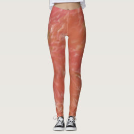 Orange för varm Abstrakt Leggings