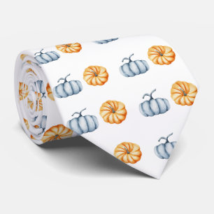 orange för vattenfärg för thanksgiving och blått v slips