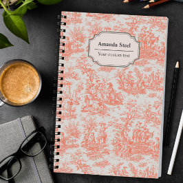 orange för vintage av elegant - liten jouy- anteckningsbok