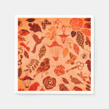 Orange för vintage på hösthösten för trädgårdskog