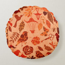 Orange för vintage på hösthösten för trädgårdskog