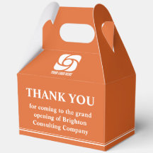 Orange Företagets Logotyp Stor Öppning