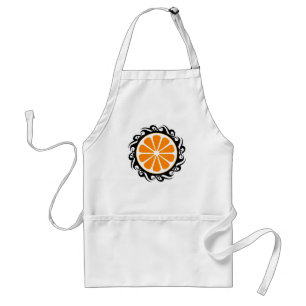 orange. förkläde