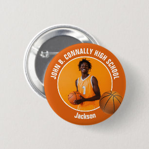Orange Fotografi på Basketspelare Högstadieanda Knapp