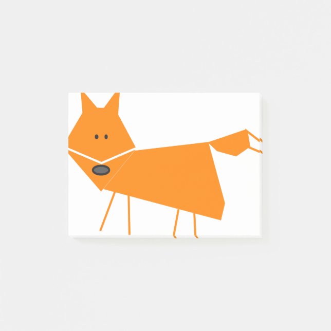 Orange Fox Post-it Block (Framsida)