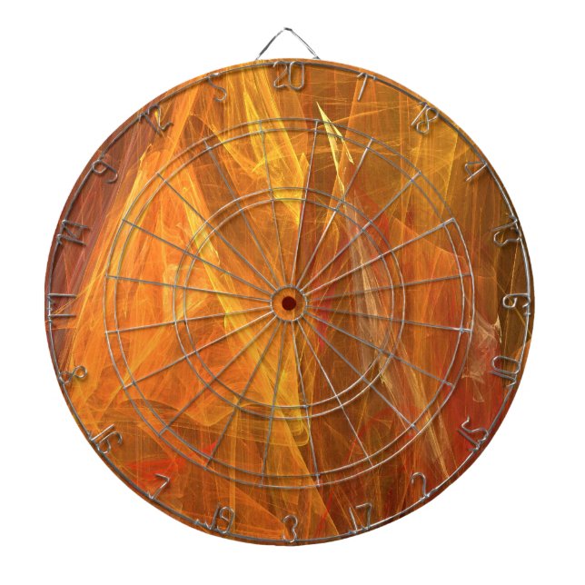 Orange Fractal Dart Board Piltavla (Framsidan)