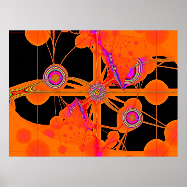 Orange Fractal Poster (Framsidan)