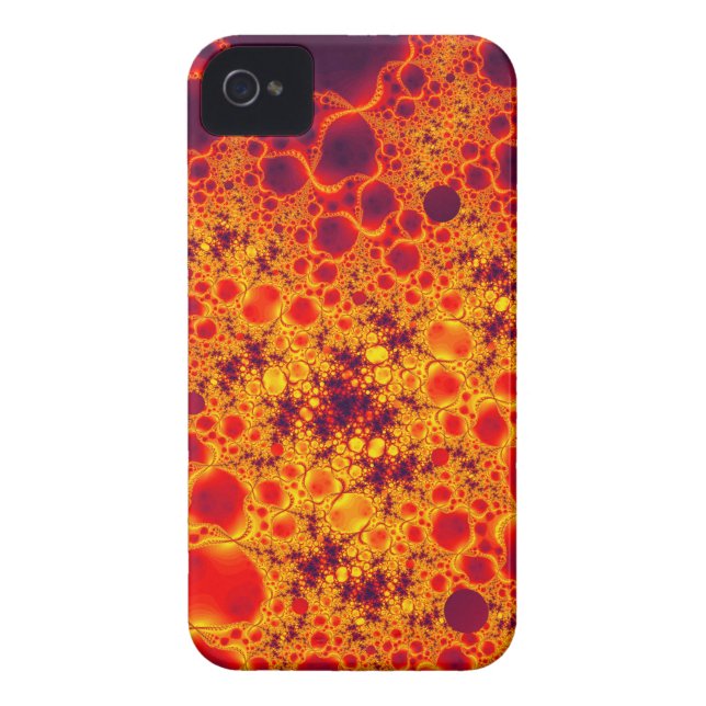 Orange Fractal Smartphone Fodral (Baksidan)
