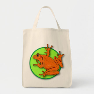Orange Frog Bag Tygkasse