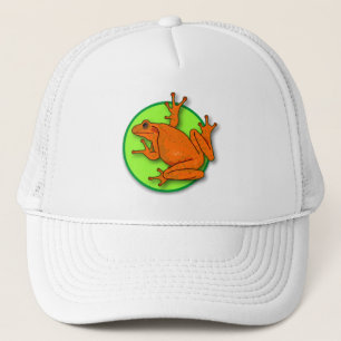 Orange Frog Baseball Hat Keps