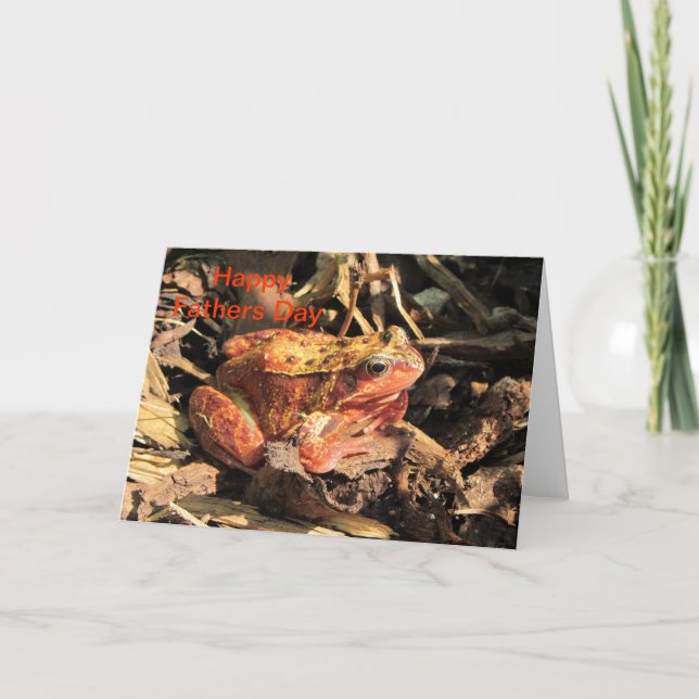 Orange Frog Fars dag-kort Kort (Framsida)