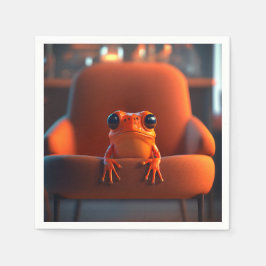 Orange Frog Pappersservett