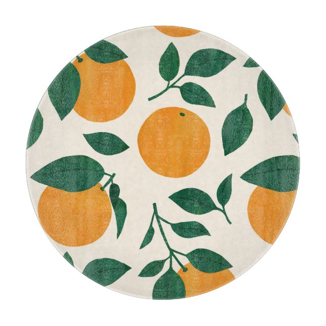 Orange Fruit Mönster Illustration (Framsidan)
