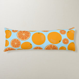 Orange Fruit Mönster Kroppskudde