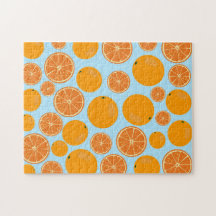 Orange Fruit Mönster