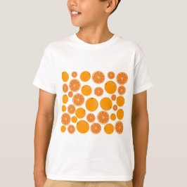 Orange Fruit Mönster T Shirt