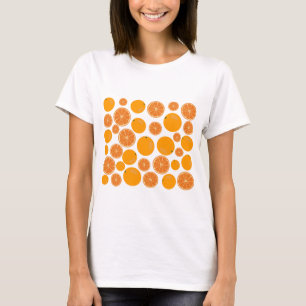 Orange Fruit Mönster T Shirt