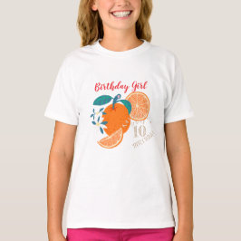 Orange Fruity Birthday  T Shirt