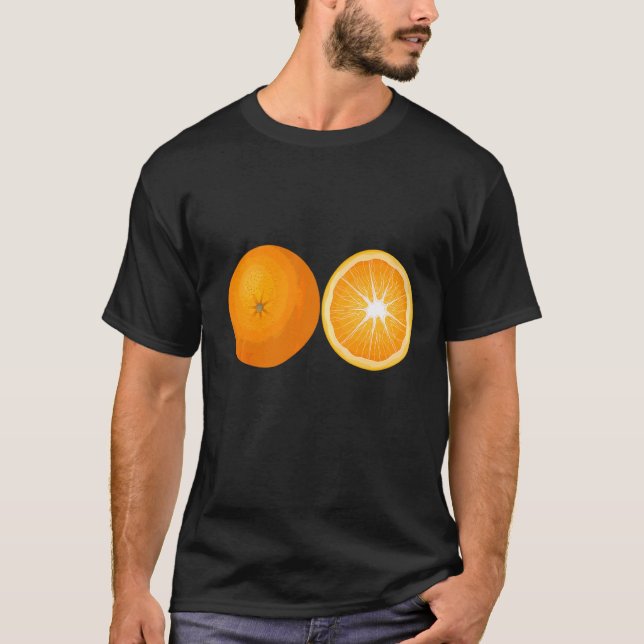 Orange Frukt, bär T Shirt (Framsida)