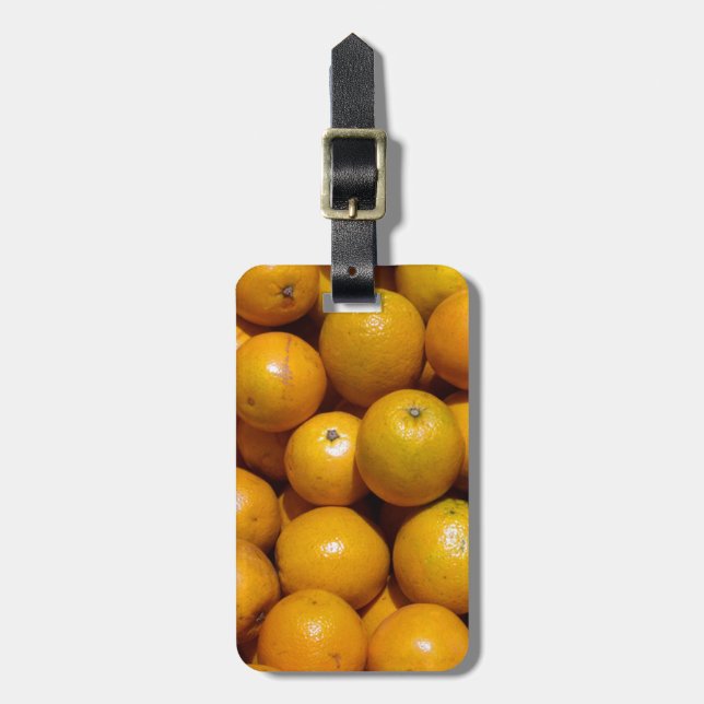 Orange Frukt Florida-orangen Bagagebricka (Vertikal Framsida)