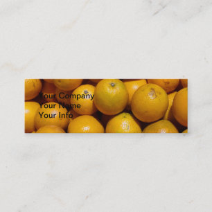 Orange Frukt Florida-orangen Mini Visitkort