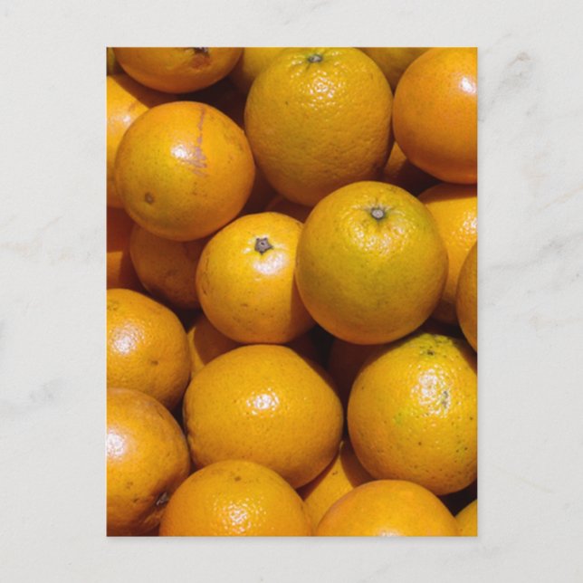 Orange Frukt Florida-orangen Vykort (Framsida)