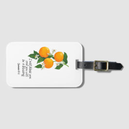 Orange Frukt Genesis 12:2 Bagagebricka