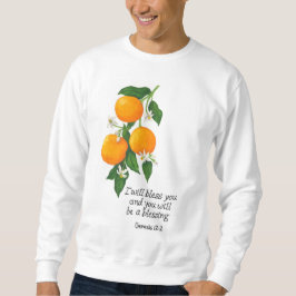 Orange Frukt Genesis 12:2 Lång Ärmad Tröja