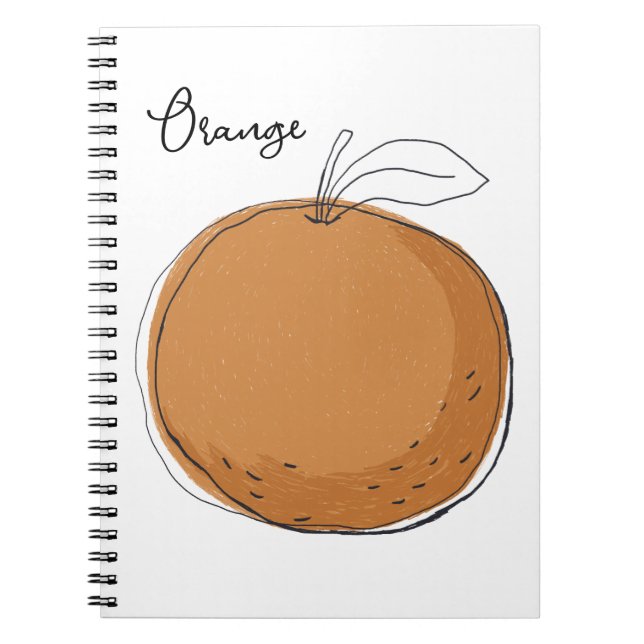 Orange Frukt Tote Anteckningsbok (Framsidan)