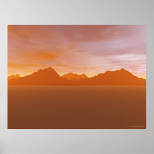 Orange fruktdryck poster